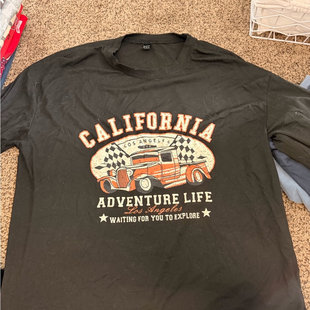California Adventure Life Black T-Shirt